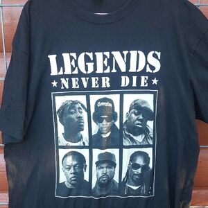 Legends Never Die Graphic T-Shirt 5X Big guy 90s Y2K